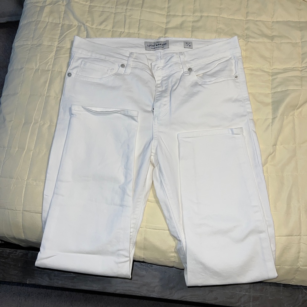 Lucky Brand White skinny jeans